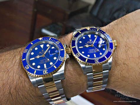 rolex submariner date bleu|rolex 116613 vs 126613.